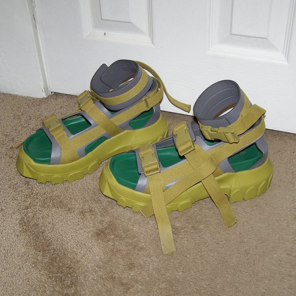 Rick Owens Shoes - SUPER RARE! size 38 Rick Owens Tractor Sandals WOMENS 8US Platform Chunk…